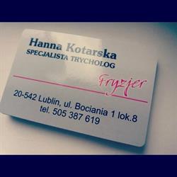 Hanna Kotarska Gabinet Trychologii. Salon Fryzjerski