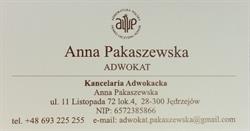 Kancelaria Adwokacka Anna Pakaszewska
