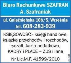Biuro Rachunkowe Szafran Alicja Szafraniak