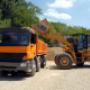 transport kruszyw, wywóz gruzu, koparki, koparko-ładowarki, ładowarka, minikoparka, wywrotki