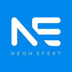NEON EFEKT ŚWIETLNE URZĄDZENIA REKLAMOWE