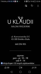 Salon fryzjerski u Klaudii