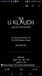 Salon fryzjerski u Klaudii