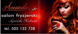 Amanda. Salon fryzjerski. Kozłowska A.