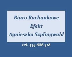 AGNIESZKA SZPLINGWALD BIURO RACHUNKOWE EFEKT
