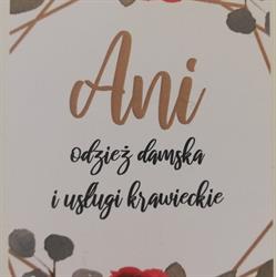 "ANI" ODZIEŻ DAMSKA I USŁUGI KRAWIECKIE ANNA BARCZYK