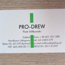 "Zakład Handlowo-Usługowy ZHU PRO -DREW" Piotr Miłkowski