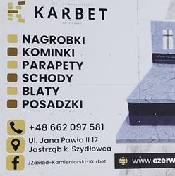 ZAKŁAD KAMIENIARSKO - BETONIARSKI "KARBET" JAKUB CZERWIAK