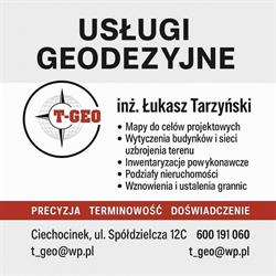 Uslugi Geodezyjno Kartograficzne T GEO Lukasz Tarzynski