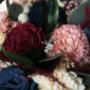bukiety ślubne z kwiatów sola - wykonanych ze specjalnego, lekkiego drewna