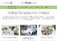Strona internetowa z Pracownia florystyczna Wiosenna