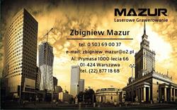 Mazur. Laserowe grawerowanie