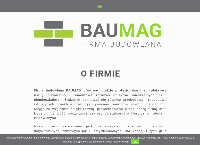 Strona internetowa z Firma budowlana BAUMAG