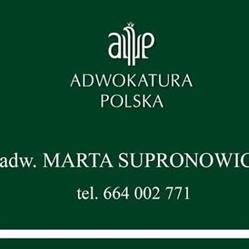 Kancelaria Adwokacka Adwokat Marta Supronowicz
