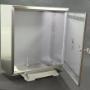 Szafka gazowa nierdzewna  600 x 600 x 250 mm.