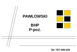 Pawłowski BHP p-poż. Igor Pawłowski