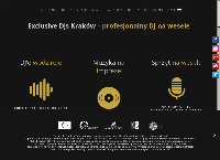 Strona internetowa z Exclusive Djs Dominik Szymoniak