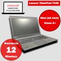 Laptop Lenovo ThinkPad T440 i5 4GB 120GB SSD Windows 10 Stan jak nowy GW 12mcy