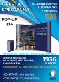 Ścianka reklamowa Pop-UP 3x4 łukowa
