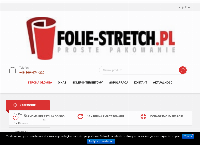 Strona internetowa z Hurtownia folii stretch i materiałów pakowych - Folie-Stretch
