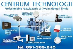 Centrum Technologii instalacje antenowe, alarmowe, telewizji przemysł., GSM