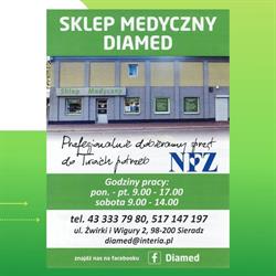 Diamed. Sklep Medyczny. Sprzęt rehabilitacyjny. Sprzęt ortopedyczny.