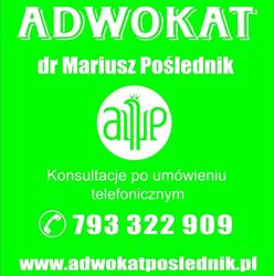 Adwokat dr Mariusz Poślednik