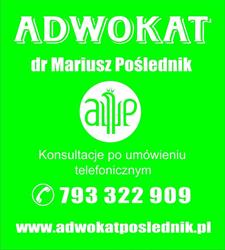 Adwokat dr Mariusz Poślednik