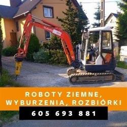 Usługi Minikoparką, Koparką Kraków i OKOLICE KANIX