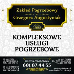 Augustyniak Grzegorz. Zakład pogrzebowy. Przewóz zwłok