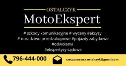 MotoEkspert Ostalczyk Rzeczoznawca Samochodowy Motoryzacyjny Biegły Sądowy Oddział Łódź