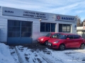Widok od drugiej bramy wjazdowej