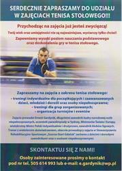 USŁUGI TRENERSKIE TENIS STOŁOWY ERNEST GARDYNIK