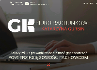 Strona internetowa z GK Biuro Rachunkowe Katarzyna Gurbin
