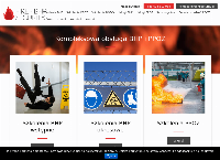 Strona internetowa z FIRE-BHP SECURITY