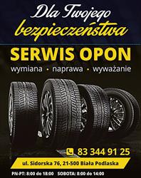 Serwis opon - Hotel dla kół
