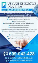 Usługi Księgowe dla Firm mgr Beata Drobisz-Wels