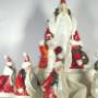 Mikołaje - figurki ceramiczne - ozdoby