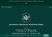 Strona internetowa z Kancelaria Adwokacka - Adwokat Tomasz Polek