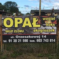 Skład opału, sprzedaż węgla koksu. Skup złomu PHUT Henryk Łysy