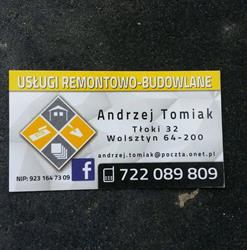 Usługi remontowo-budowlane Andrzej Tomiak