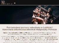Strona internetowa z Kancelaria Adwokacka Adwokat Małgorzata Pietrzak