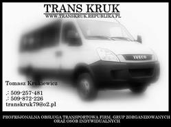 Kruk. Tomasz Krukiewicz. Przewóz osób, transport osób, usługi transportowe