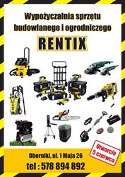 Wypożyczalnia sprzętu budowlanego Rentix Oborniki