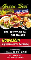 Bistro GREEN BAR - Najlepszy Kebab, Jedzenie, Chicken - TANIO I SMACZNIE