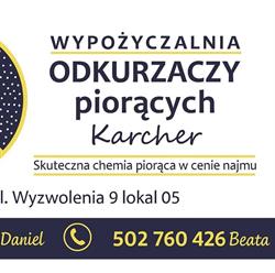 Wypożyczalnia wynajem odkurzaczy piorących Karcher