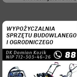 Wypożyczalnia sprzętu budowlanego i ogrodniczego Świdnik