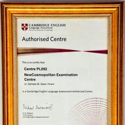 Centrum Egzaminacyjne Cambridge English Opole PL092 cambridge.opole.pl