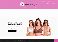 Strona internetowa z Femeni.pl - sklep z bielizną dla Amazonek