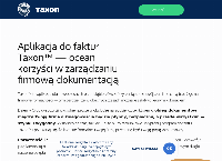 Strona internetowa z TAXON